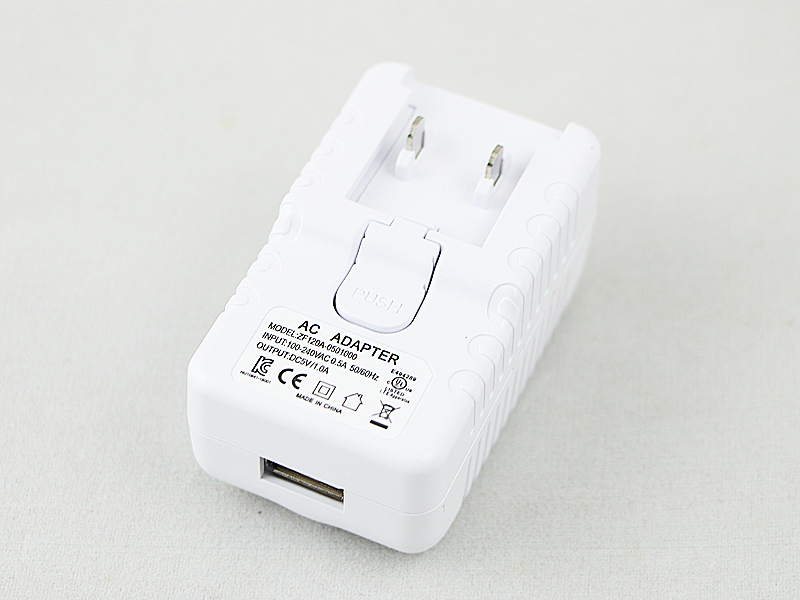 Specification for 5V2Apower adapter